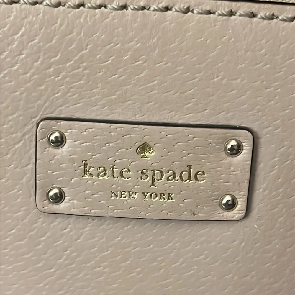 Kate Spade New York Grove Street Carli Satchel Cream / Beige Bag Purse EUC